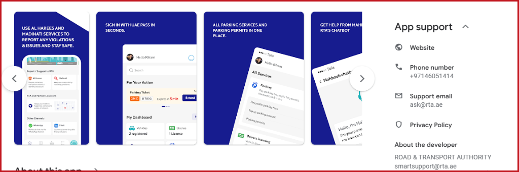 Dubai RTA App image